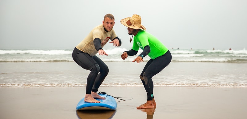 Pro Surf Morocco surf lessons surf camp beach beginner intermediate agadir taghazout tamraght morocco